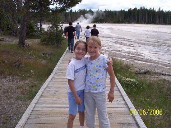 2006 family reunion in Yellowstone National Park